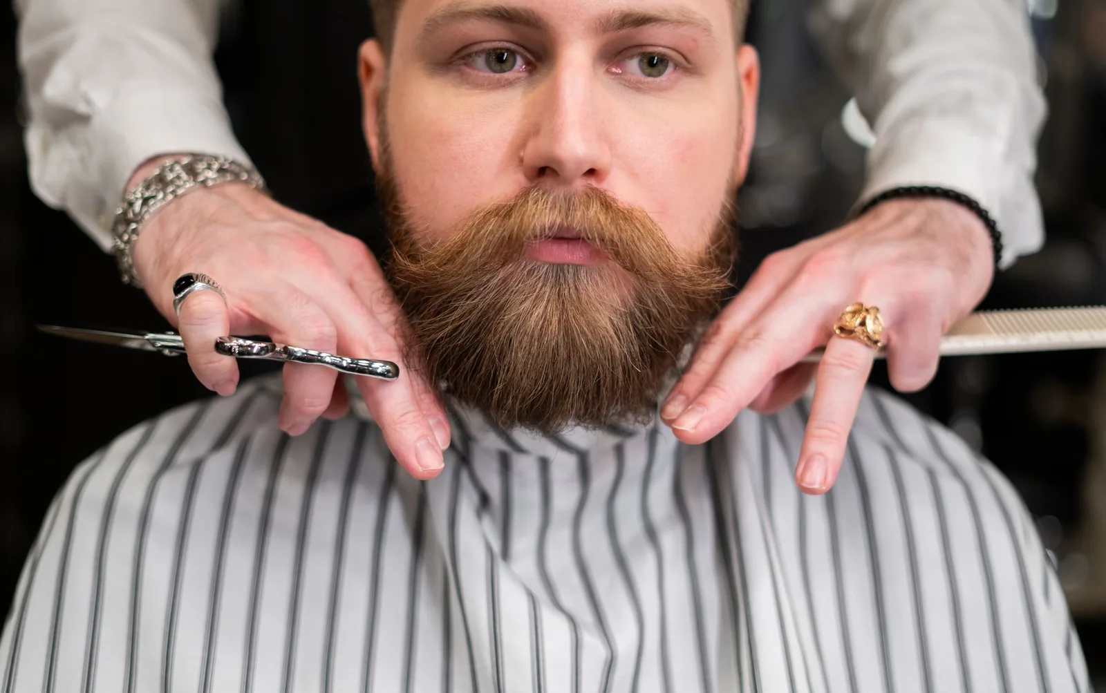 A finished beard at Pomade