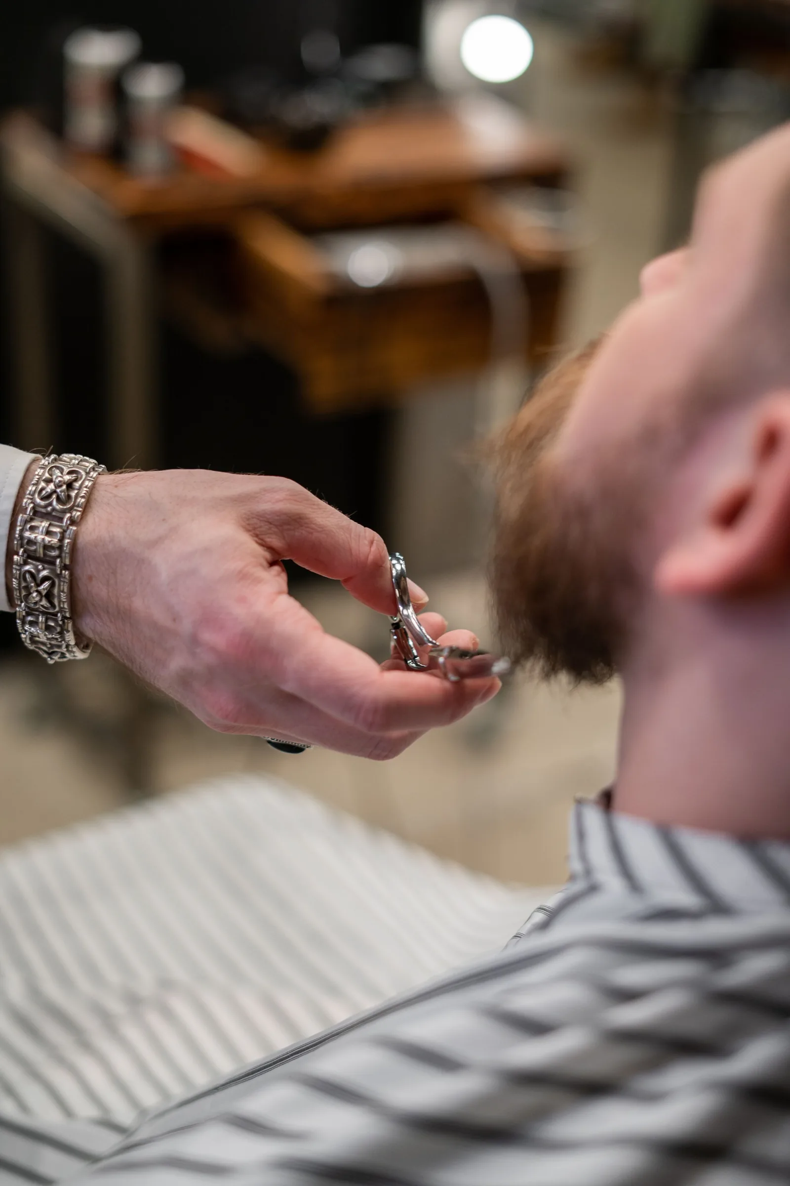 A finished cut at Pomade